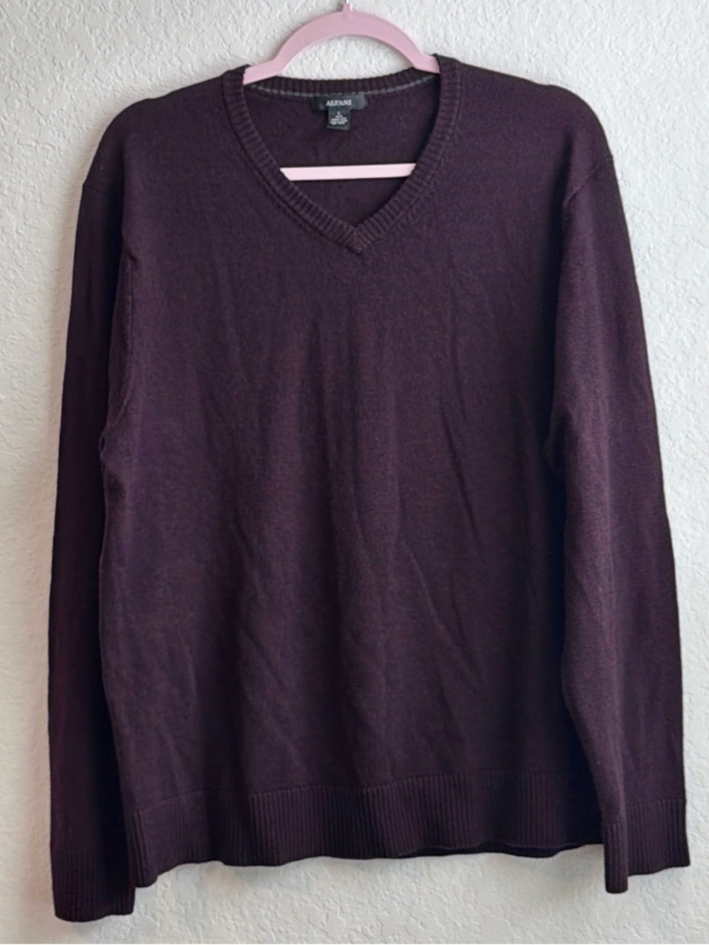 Men's V-Neck Wool Sweater